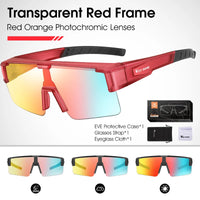 WEST BIKING Myopic Polarized Square Sunglasses Men Photochromic Cycling Fit Over Glasses Driving Fishing UV400 Bicycle Goggles