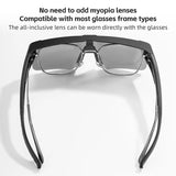 WEST BIKING Myopic Polarized Square Sunglasses Men Photochromic Cycling Fit Over Glasses Driving Fishing UV400 Bicycle Goggles