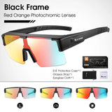 WEST BIKING Myopic Polarized Square Sunglasses Men Photochromic Cycling Fit Over Glasses Driving Fishing UV400 Bicycle Goggles