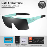 Photochromic Cycling Sunglasses Flip Up Lenses Polarized Glasses Fit Over Myopia MTB Road Bike