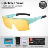 Photochromic Cycling Sunglasses Flip Up Lenses Polarized Glasses Fit Over Myopia MTB Road Bike