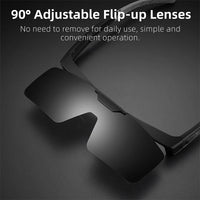 Photochromic Cycling Sunglasses Flip Up Lenses Polarized Glasses Fit Over Myopia MTB Road Bike