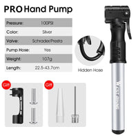 Portable Mini Cycling Bicycle Pump MTB Mountain Road Bike Tire Tyre Ballon Inflator Hand Air Pump