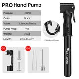 Portable Mini Cycling Bicycle Pump MTB Mountain Road Bike Tire Tyre Ballon Inflator Hand Air Pump