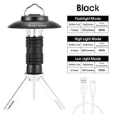 WEST BIKING Portable Multifunction Camping Light USB Rechargeable 3 Lighting Modes Tent Lantern Outdoor Flashlight Magnetic Base