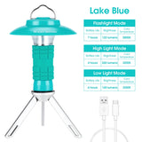 WEST BIKING Portable Multifunction Camping Light USB Rechargeable 3 Lighting Modes Tent Lantern Outdoor Flashlight Magnetic Base