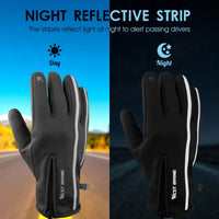 Outdoor Sport Gloves Winter Thermal Fleece Gloves Touch Screen Outdoor Skiing Motorcycle MTB Cycling Equipment