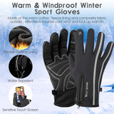 Outdoor Sport Gloves Winter Thermal Fleece Gloves Touch Screen Outdoor Skiing Motorcycle MTB Cycling Equipment