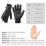 Outdoor Sport Gloves Winter Thermal Fleece Gloves Touch Screen Outdoor Skiing Motorcycle MTB Cycling Equipment