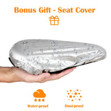 Silicone Gel Bicycle Saddle Cover MTB Road Bike Seat Cover Cushion With Rain Cover Comfort Soft  Anti-slip Shockproof