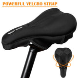 Silicone Gel Bicycle Saddle Cover MTB Road Bike Seat Cover Cushion With Rain Cover Comfort Soft  Anti-slip Shockproof