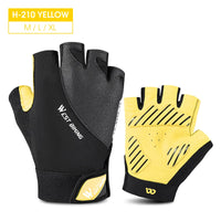 WEST BIKING Summer Cycling Gloves Half Finger Motorcycle MTB Road Bike Gloves For Men Women Non-Slip Fingerless Riding Gloves