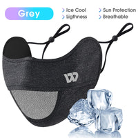 WEST BIKING Summer Ice Silk UV Protection Mask Breathable Outdoor Sport Cycling Hiking Women Men Adjustable Washable Sport Mask