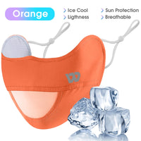 WEST BIKING Summer Ice Silk UV Protection Mask Breathable Outdoor Sport Cycling Hiking Women Men Adjustable Washable Sport Mask