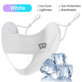 WEST BIKING Summer Ice Silk UV Protection Mask Breathable Outdoor Sport Cycling Hiking Women Men Adjustable Washable Sport Mask