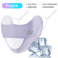 WEST BIKING Summer Ice Silk UV Protection Mask Breathable Outdoor Sport Cycling Hiking Women Men Adjustable Washable Sport Mask