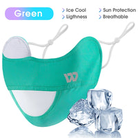 WEST BIKING Summer Ice Silk UV Protection Mask Breathable Outdoor Sport Cycling Hiking Women Men Adjustable Washable Sport Mask