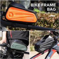 WEST BIKING Waterproof Bicycle Bag 7.0 Inch Sensitive Touch Screen Phone Bag MTB Road Bike Front Frame Bag Cycling Accessories