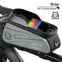 WEST BIKING Waterproof Bicycle Bag 7.0 Inch Sensitive Touch Screen Phone Bag MTB Road Bike Front Frame Bag Cycling Accessories