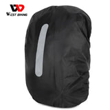 WEST BIKING Waterproof Bicycle Bag Rain Cover Reflective Shoulder Backpack cover For 8-17L Sport Cycling Travel Backpack