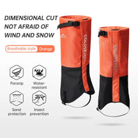 Waterproof Leg Gaiters Adjustable Pair of Gaiters Winter Warm Snow Boot Gaiters Hiking Mountain Climbing Gaiters Leggings Cover