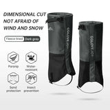 Waterproof Leg Gaiters Adjustable Pair of Gaiters Winter Warm Snow Boot Gaiters Hiking Mountain Climbing Gaiters Leggings Cover