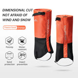 Waterproof Leg Gaiters Adjustable Pair of Gaiters Winter Warm Snow Boot Gaiters Hiking Mountain Climbing Gaiters Leggings Cover