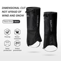 Waterproof Leg Gaiters Adjustable Pair of Gaiters Winter Warm Snow Boot Gaiters Hiking Mountain Climbing Gaiters Leggings Cover