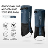 Waterproof Leg Gaiters Adjustable Pair of Gaiters Winter Warm Snow Boot Gaiters Hiking Mountain Climbing Gaiters Leggings Cover