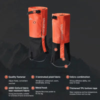 Waterproof Leg Gaiters Adjustable Pair of Gaiters Winter Warm Snow Boot Gaiters Hiking Mountain Climbing Gaiters Leggings Cover