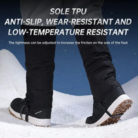 Waterproof Leg Gaiters Adjustable Pair of Gaiters Winter Warm Snow Boot Gaiters Hiking Mountain Climbing Gaiters Leggings Cover