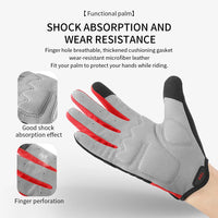 Cycling Full Finger Gloves Touch Screen Anti-slip Bicycle Lycra Fabric Mittens Bicicleta Road Bike Long Glove