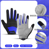 Cycling Full Finger Gloves Touch Screen Anti-slip Bicycle Lycra Fabric Mittens Bicicleta Road Bike Long Glove