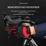 Cycling Full Finger Gloves Touch Screen Anti-slip Bicycle Lycra Fabric Mittens Bicicleta Road Bike Long Glove