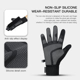 Winter Motorcycle Riding Thermal Cycling Gloves Bicycle Warm Touchscreen Full Finger Gloves Waterproof Outdoor Skiing For Men