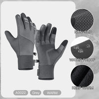 Winter Motorcycle Riding Thermal Cycling Gloves Bicycle Warm Touchscreen Full Finger Gloves Waterproof Outdoor Skiing For Men