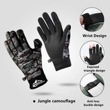 Winter Outdoor Roadside Fishing Gloves For Men Dew finger Anti slip and Velvet Warm Windproof and Cold proof Cycling Gloves