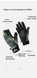 Winter Outdoor Roadside Fishing Gloves For Men Dew finger Anti slip and Velvet Warm Windproof and Cold proof Cycling Gloves