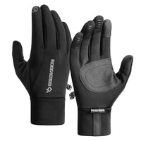 Winter Warm Riding Gloves Outdoor Sports Skiing Cold Touchscreen Padded Non-Slip Electric Motorcycle Gloves Men