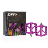 ZTTO Bicycle High Strength MTB Plastic Pedals Bearings DU Bushing for Mountain Bike XC AM BMX Anti-slip Big Foot Flat Nylon