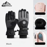 Winter Ski Warm Gloves Men and Women Outdoor Riding Touch Screen Padded Cold Wind Electric Car Gloves