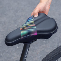 Gel Silicone Bicycle Saddle Cover MTB Road Bike Seat Cushion Cover Waterproof PU Leather Thicken Memory Foam Anti-Slip