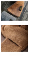 High Quality Men Scarf Winter Imitation Mohair Cashmere Muffler  Outdoor Leisure Warm Knit Soft Simple Shawl Male Japanese Teen