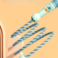 Lightweight Jump Rope Bamboo Beaded Skipping Rope Fabric Wire Gym Aerobic Exercise Sports Fitness For Kids Children Gift