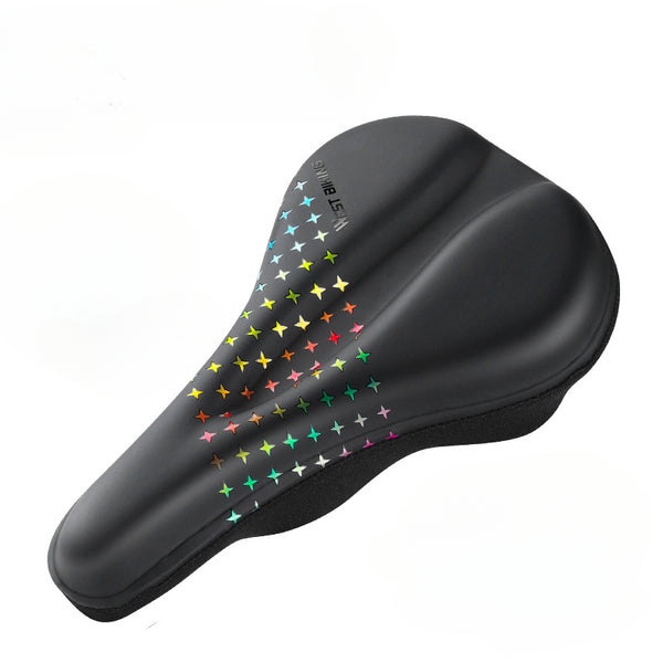 Gel Silicone Bicycle Saddle Cover MTB Road Bike Seat Cushion Cover Waterproof PU Leather Thicken Memory Foam Anti-Slip