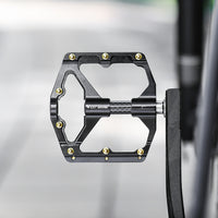 Aluminum Alloy Carbon Fiber Axis Bicycle Pedals Mountain Road Bike BMX MTB Pedals Platform Flat Pedals 3 Bearings Ultralight