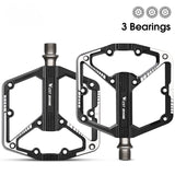 Aluminum Alloy 3 Bearings Bicycle Pedals  MTB Mountain Road BMX Bike Flat Pedals Anti-slip