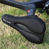 Silicone Gel Bicycle Saddle Cover MTB Road Bike Seat Cover Cushion With Rain Cover Comfort Soft  Anti-slip Shockproof