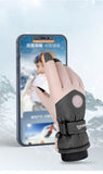 Winter Ski Warm Gloves Men and Women Outdoor Riding Touch Screen Padded Cold Wind Electric Car Gloves