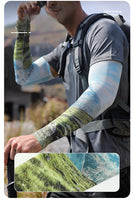 Sunscreen Sleeves Ice Silk Men's Outdoor Cycling Fishing Non-slip Breathable Sports and Fitness Arms